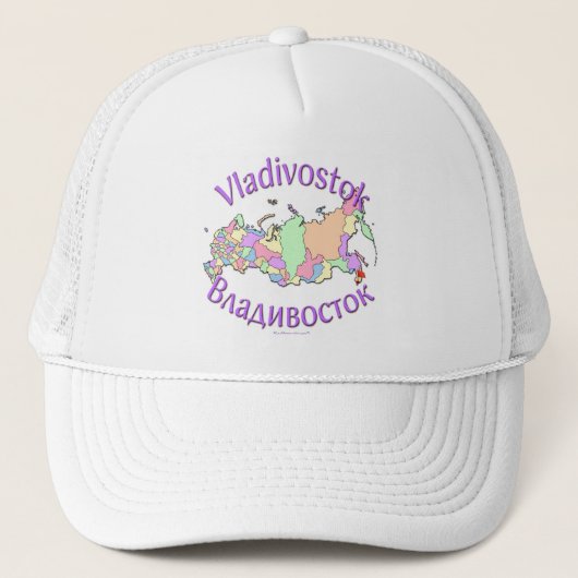 Vladivostok Rusland Trucker Pet (Voorkant)
