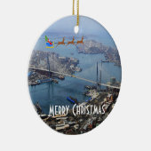 Vladivostok Russia Panoramic Christmas Ornament (Rechts)