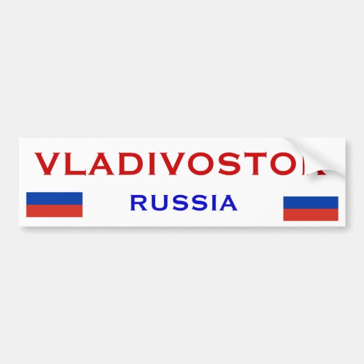 Vladivostok* Russische Bumpersticker (Voorkant)