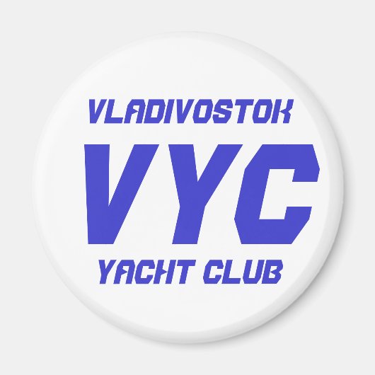 Vladivostok Yacht Club Magneet (Voorkant)