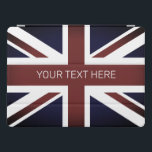 vlag 12,9-inch Apple van de Engelse Union Jack-vl iPad Pro Cover<br><div class="desc">Britse vlag op maat 12, 9-inch Apple iPad pro hoesje. Aangepaste tablet en computeraccessoires met Britse vlag, Groot-Brittannië, Engeland. Engels trots, oud, gevlekt uiterlijk. Nieuwe tabletcadeaus voor hem of haar. Upload naar keuze uw eigen foto-afbeelding of logo-afbeelding. kerstcadeauideeën of kerstcadeauideeën voor vrienden en familie. Het elegante ontwerp van het beschermer...</div>