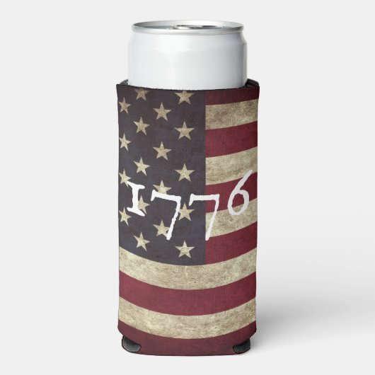 vlag 1776 seltzer blikjeskoeler (Seltzer Voorkant)