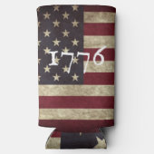 vlag 1776 seltzer blikjeskoeler (Achterkant)