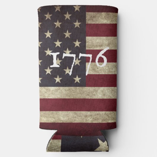  vlag 1776 seltzer blikjeskoeler (Achterkant)