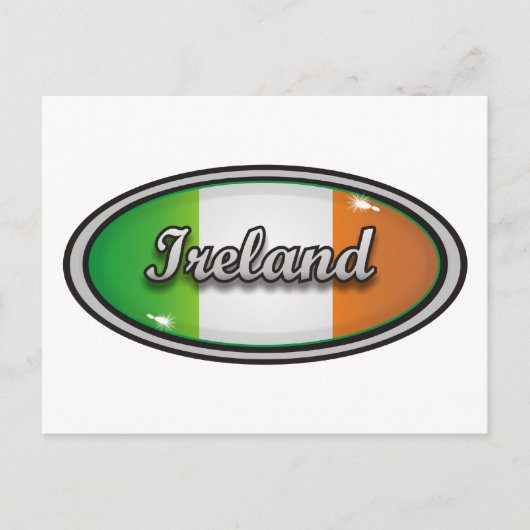 Vlag 1 van Ierland Briefkaart (Voorkant)