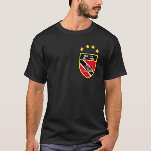 Vlag 1 van Trinidad en Tobago Souvenir T-shirt (Voorkant)