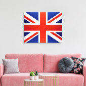 Vlag 2 Verenigd Koninkrijk Canvas Afdruk (Insitu (Woonkamer))