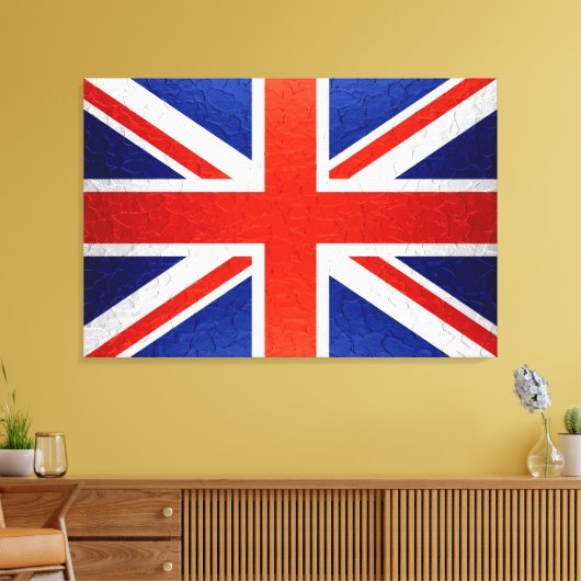 Vlag 2 Verenigd Koninkrijk Canvas Afdruk (Insitu (Woonkamer))