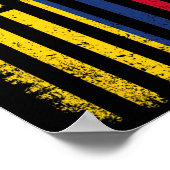 Vlag 4 juli Amerikaanse Colombiaanse vlag Poster (Hoek)
