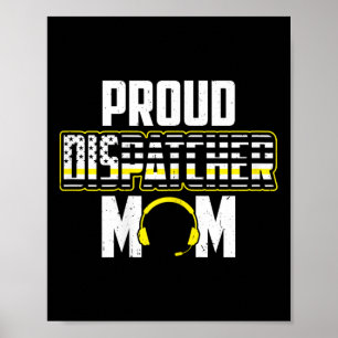 Vlag 911 Dispatcher Mom 4 juli Trotse Disp Poster