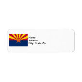 Vlag Adres Staat Arizona Etiket (Voorkant)