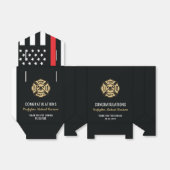 Vlag Afstuderen brandweerkorps van de brandweeraca Bedankdoosjes (Uitgevouwen)