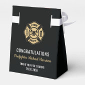 Vlag Afstuderen brandweerkorps van de brandweeraca Bedankdoosjes (Achterkant)