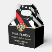 Vlag Afstuderen brandweerkorps van de brandweeraca Bedankdoosjes (Achterkant)