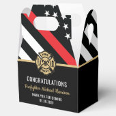 Vlag Afstuderen brandweerkorps van de brandweeraca Bedankdoosjes (Geopend)