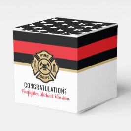 Vlag Afstuderen brandweerkorps van de brandweeraca Bedankdoosjes