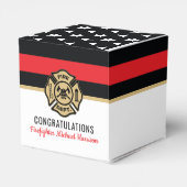 Vlag Afstuderen brandweerkorps van de brandweeraca Bedankdoosjes (Achterkant)