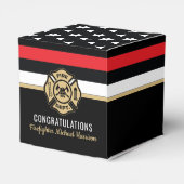 Vlag Afstuderen brandweerkorps van de brandweeraca Bedankdoosjes (Achterkant)