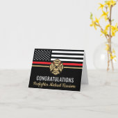 Vlag Afstuderen brandweerkorps van de brandweeraca Kaart (Gele Bloem)