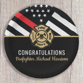 Vlag Afstuderen brandweerkorps van de brandweeraca Papieren Bordje