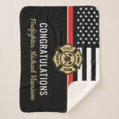 Vlag Afstuderen brandweerkorps van de brandweeraca Sherpa Deken (Voorkant)