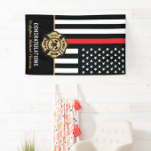 Vlag Afstuderen brandweerkorps van de brandweeraca Spandoek (Insitu)