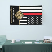 Vlag Afstuderen brandweerkorps van de brandweeraca Spandoek (Beurs)