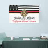 Vlag Afstuderen brandweerkorps van de brandweeraca Spandoek (Beurs)