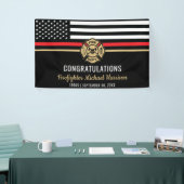 Vlag Afstuderen brandweerkorps van de brandweeraca Spandoek (Beurs)