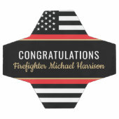 Vlag Afstuderen brandweerkorps van de brandweeraca Voetbal (Enkel)