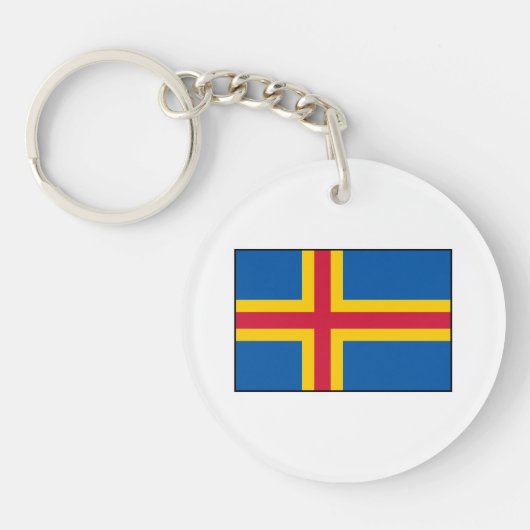 vlag Åland Sleutelhanger (Voorkant)