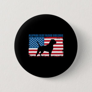 Vlag Alapaha Blauw Bloed Bulldog Ronde Button 5,7 Cm