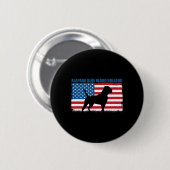 Vlag Alapaha Blauw Bloed Bulldog Ronde Button 5,7 Cm (Voorkant /achterkant)