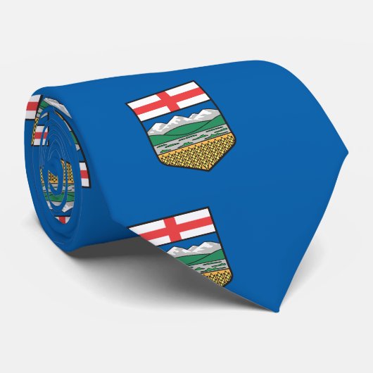 vlag Alberta (Alternate Version) Stropdas (Opgerold)