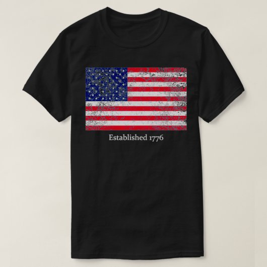 Vlag Amerika Pr. T-shirt (Design voorkant)