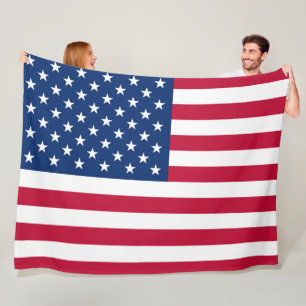 Vlag Amerikaans land Fleece Deken