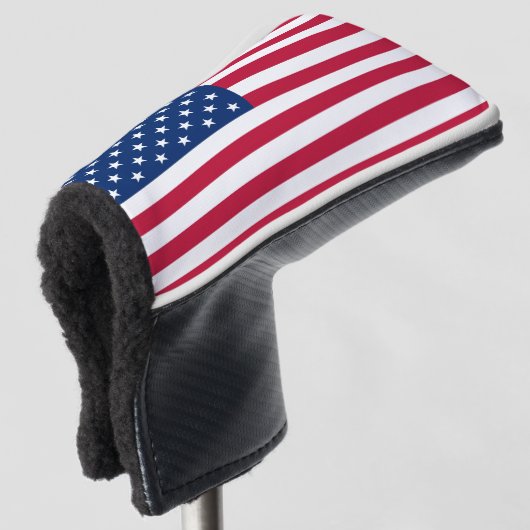 Vlag Amerikaans land Golfheadcover (3/4 voorkant)