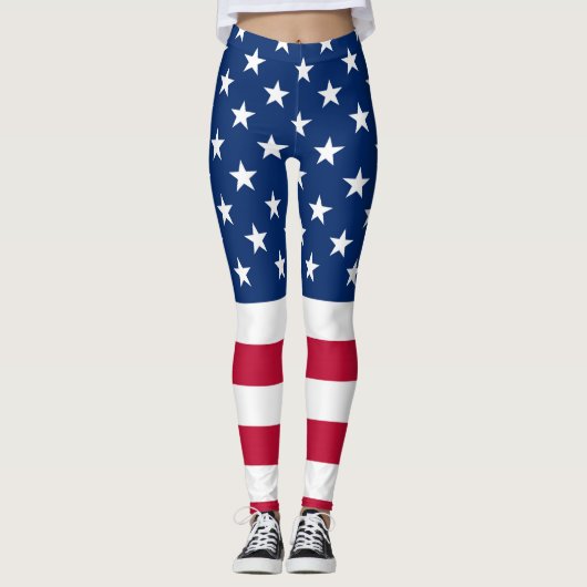 Vlag Amerikaans land Leggings (Voorkant)