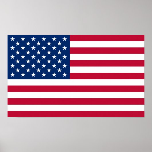 Vlag Amerikaans land Poster (Voorkant)
