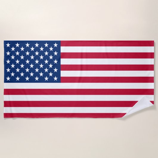 Vlag Amerikaans land Strandlaken (Voorkant)