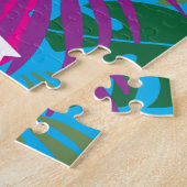 Vlag Amerikaanse Maagdeneilanden - Abstract tropis Legpuzzel (Zijkant)