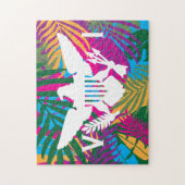 Vlag Amerikaanse Maagdeneilanden - Abstract tropis Legpuzzel (Verticaal)