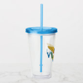 Vlag Amerikaanse Maagdeneilanden Acryl Drinkbeker (Rechts)
