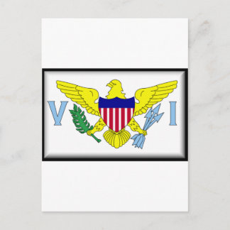 Vlag Amerikaanse Maagdeneilanden Briefkaart