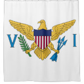 Vlag Amerikaanse Maagdeneilanden Douchegordijn (Voorkant)