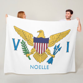 Vlag Amerikaanse Maagdeneilanden Fleece Deken