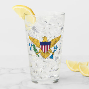 Vlag Amerikaanse Maagdeneilanden Glas