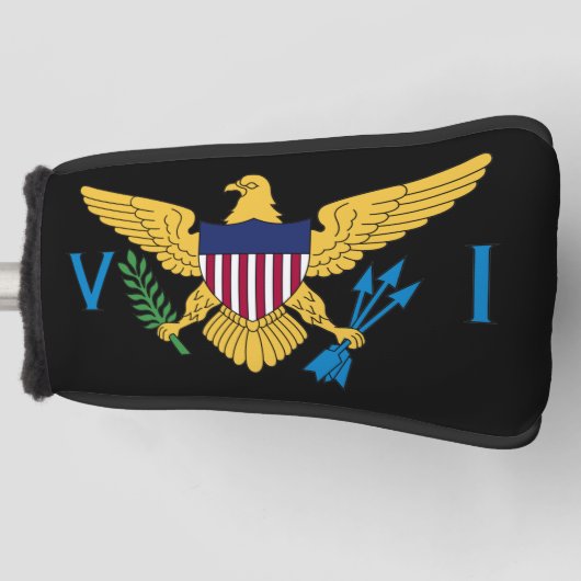 Vlag Amerikaanse Maagdeneilanden Golfheadcover (Voorkant)
