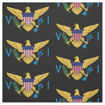 Vlag Amerikaanse Maagdeneilanden (groot) zwart