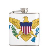 Vlag Amerikaanse Maagdeneilanden Heupfles (Voorkant)